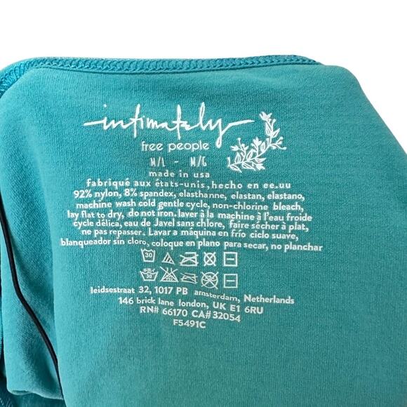Intimately Free People Crop Camisole‎ Tank Top Size M/L Blue Green - Picture 3 of 5
